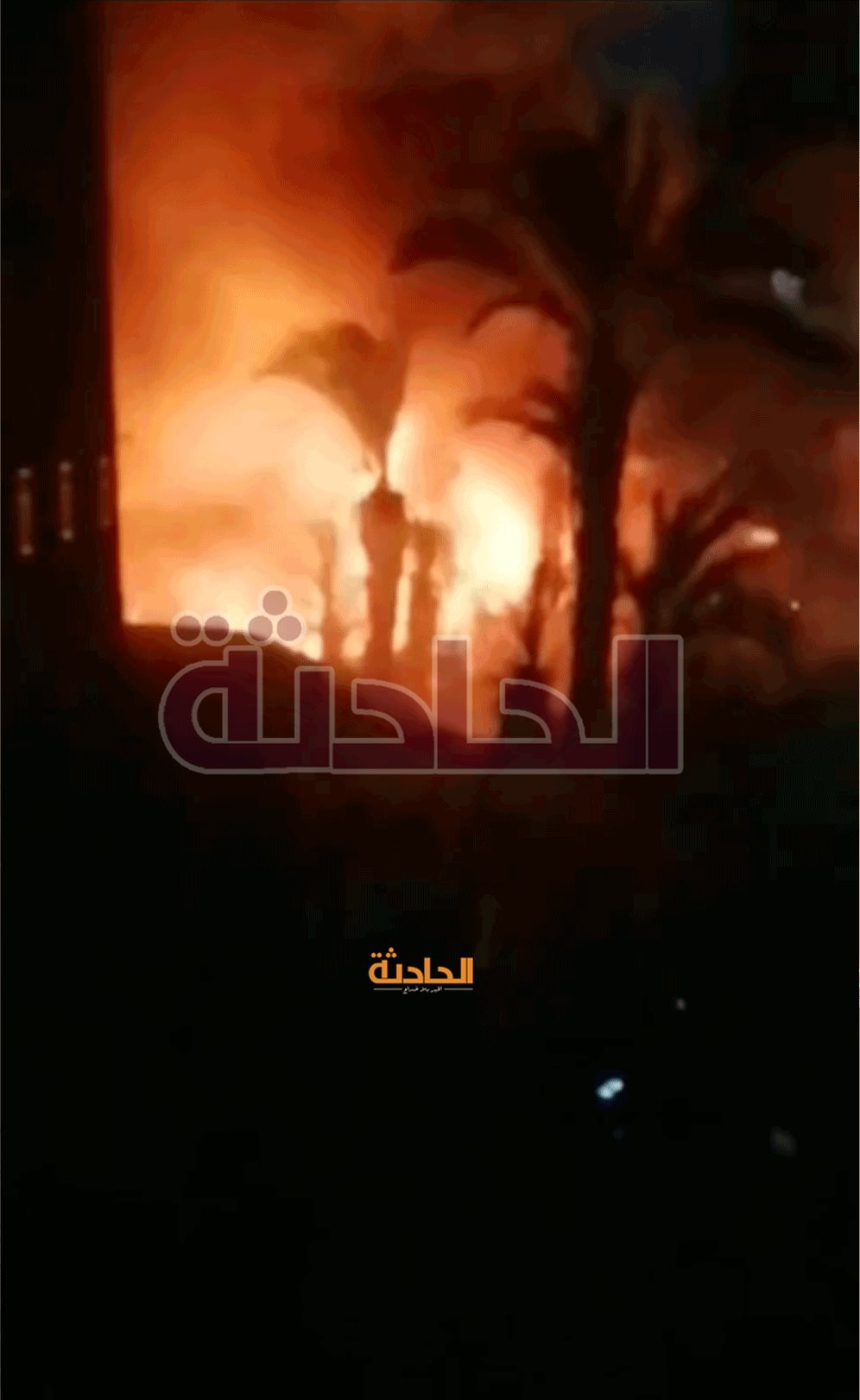 حريق شونة قمح بأسيوط