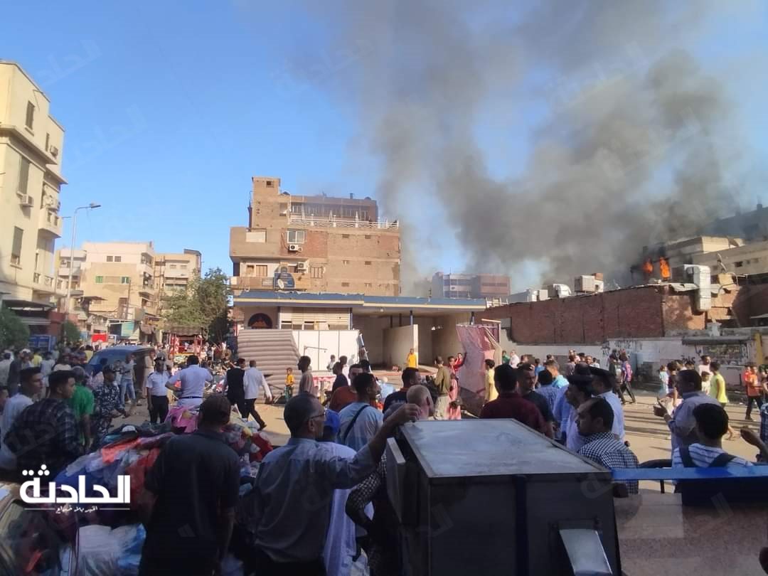 حريق معرض فيلة بأسوان